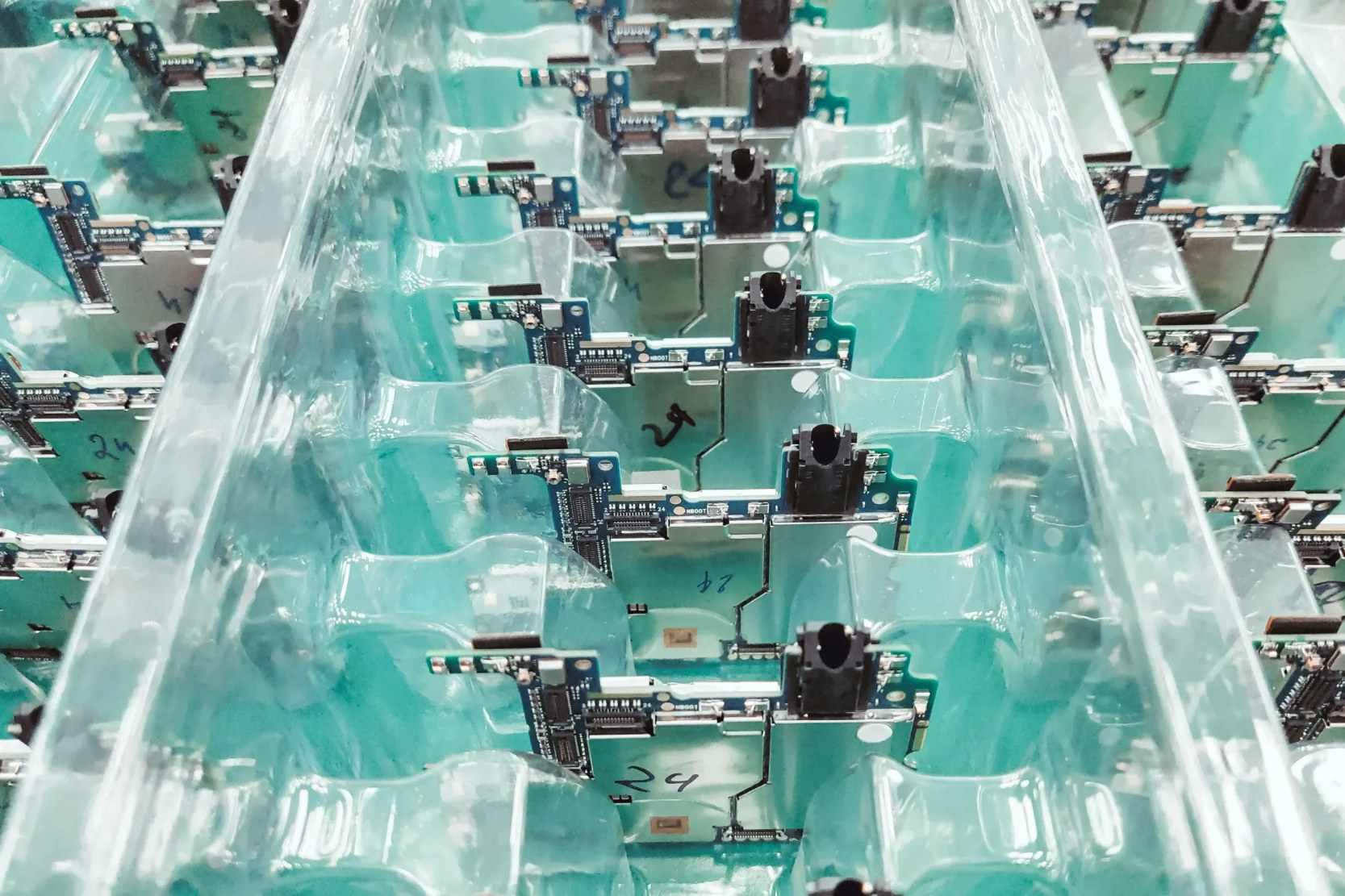 Device components in a manufacturing environment